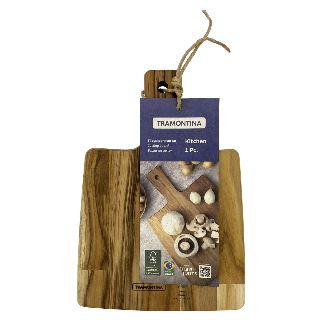 FSC CUTTING BOARD 30X15X1,5 TEAK WOOD