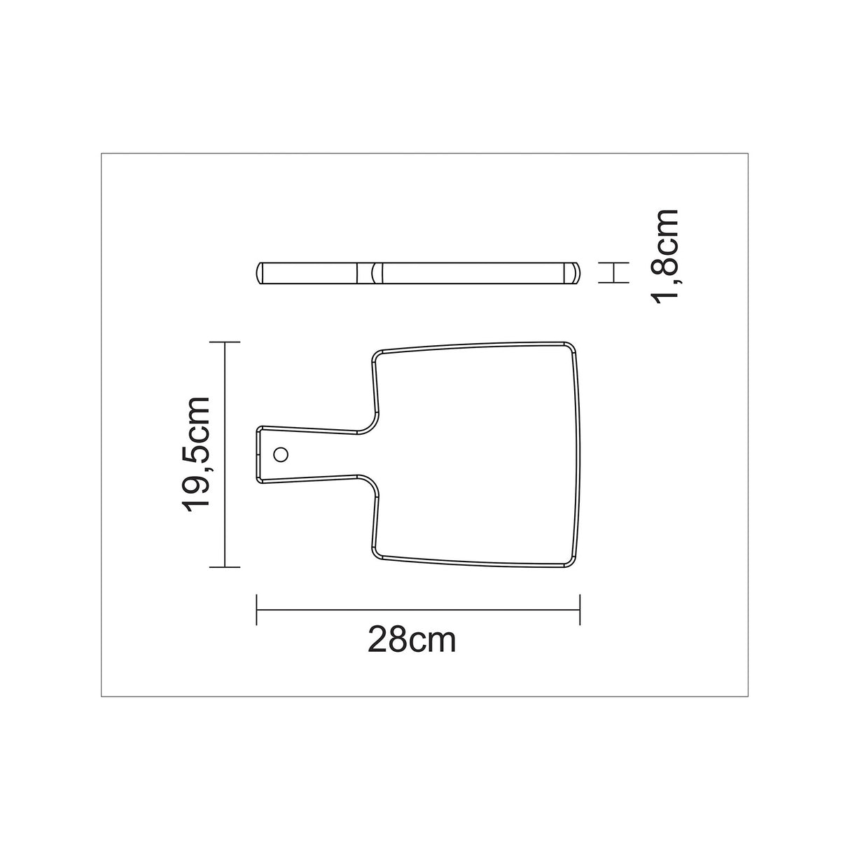 FSC CUTTING BOARD 30X15X1,5 TEAK WOOD