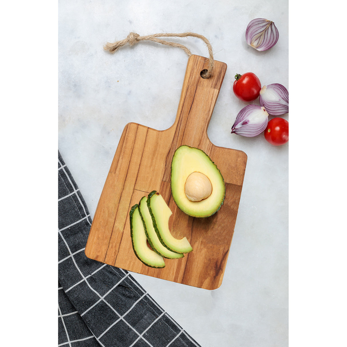 FSC CUTTING BOARD 30X15X1,5 TEAK WOOD