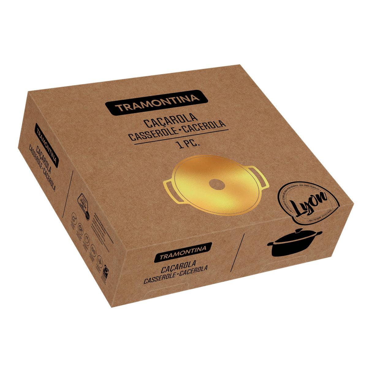 LYON 24cm, 3.7L CASSEROLE, GOLDEN