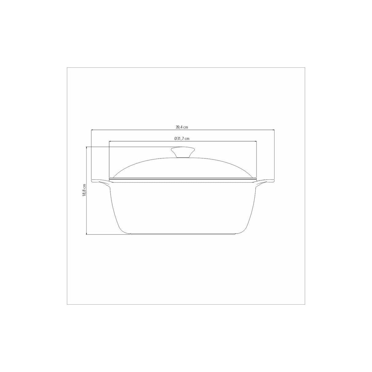 30CM 6.8L CASSEROLE LYON GOLDEN