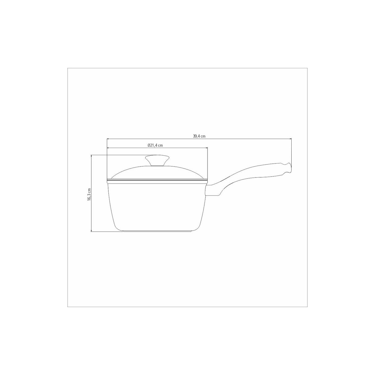 20 cm 2,8 l kastmepott Lyon Golden