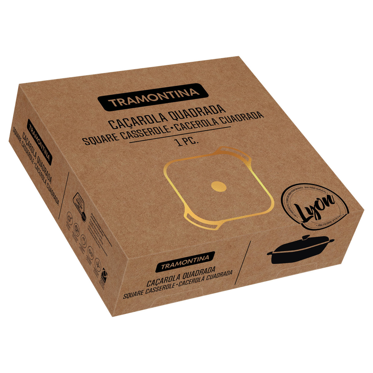 LYON 28CM RUUDUKUJULINE HAUDEPOTT 5,5 L | KULDNE