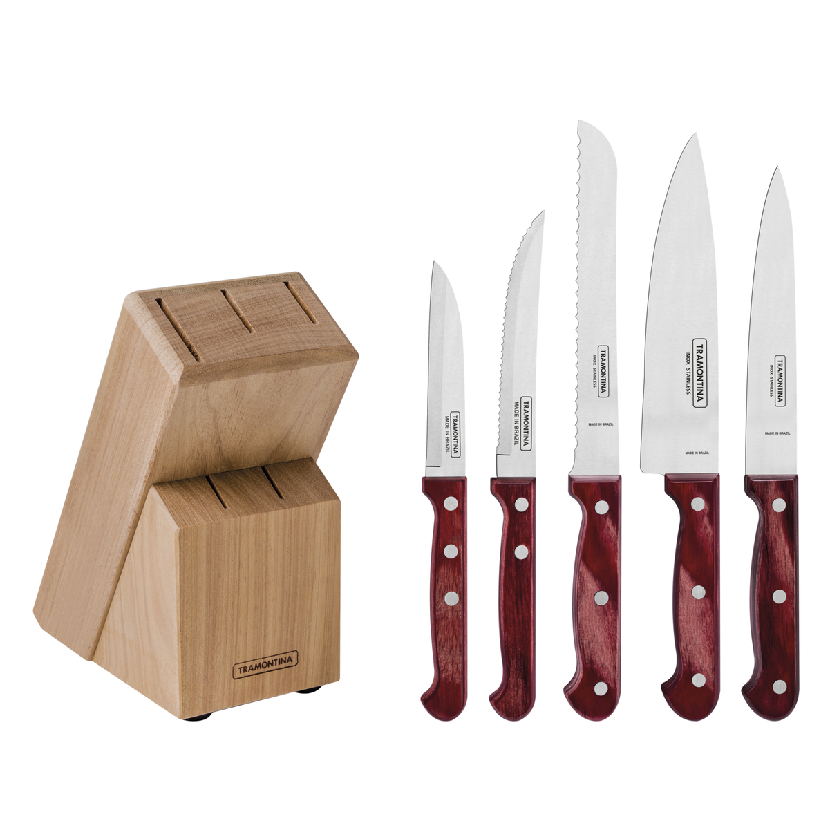 Tramontina POLYWOOD 6-osaline noakomplekt