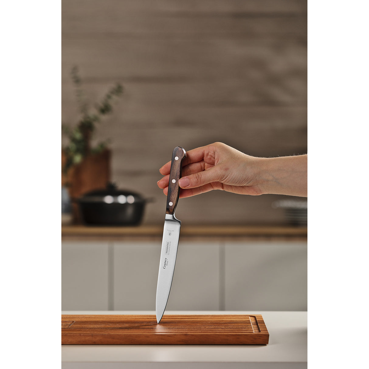 6 colių universalus peilis iš šimtmečio medienos