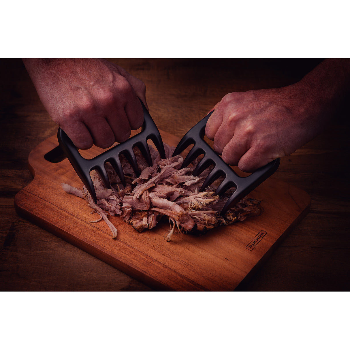 Universalios plėšymo šakutės „Churrasco“, 2 vnt., juodos