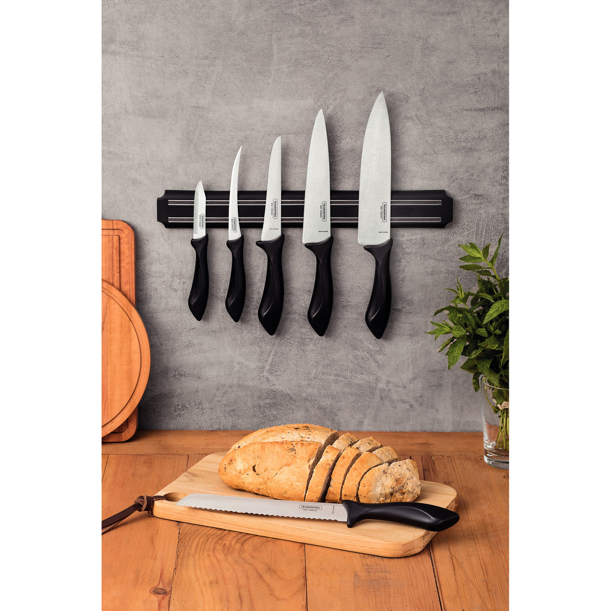 Tramontina Affilata 7-osaline noakomplekt ja magnethoidik