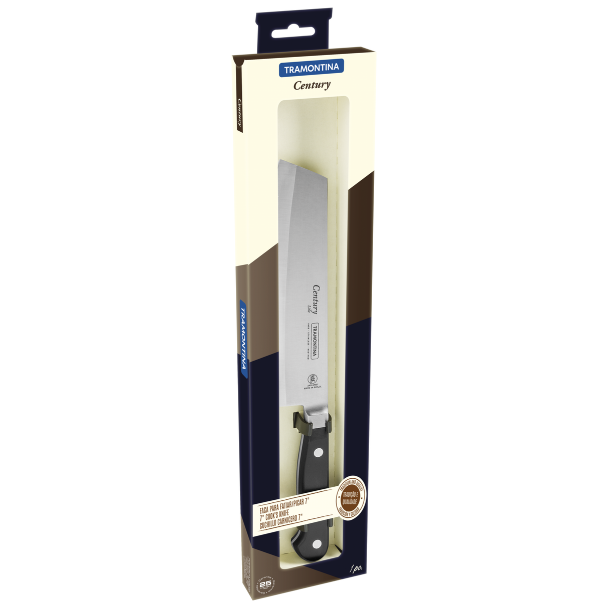 Tramontina Century 7" viilutus- ja hakkimisnuga