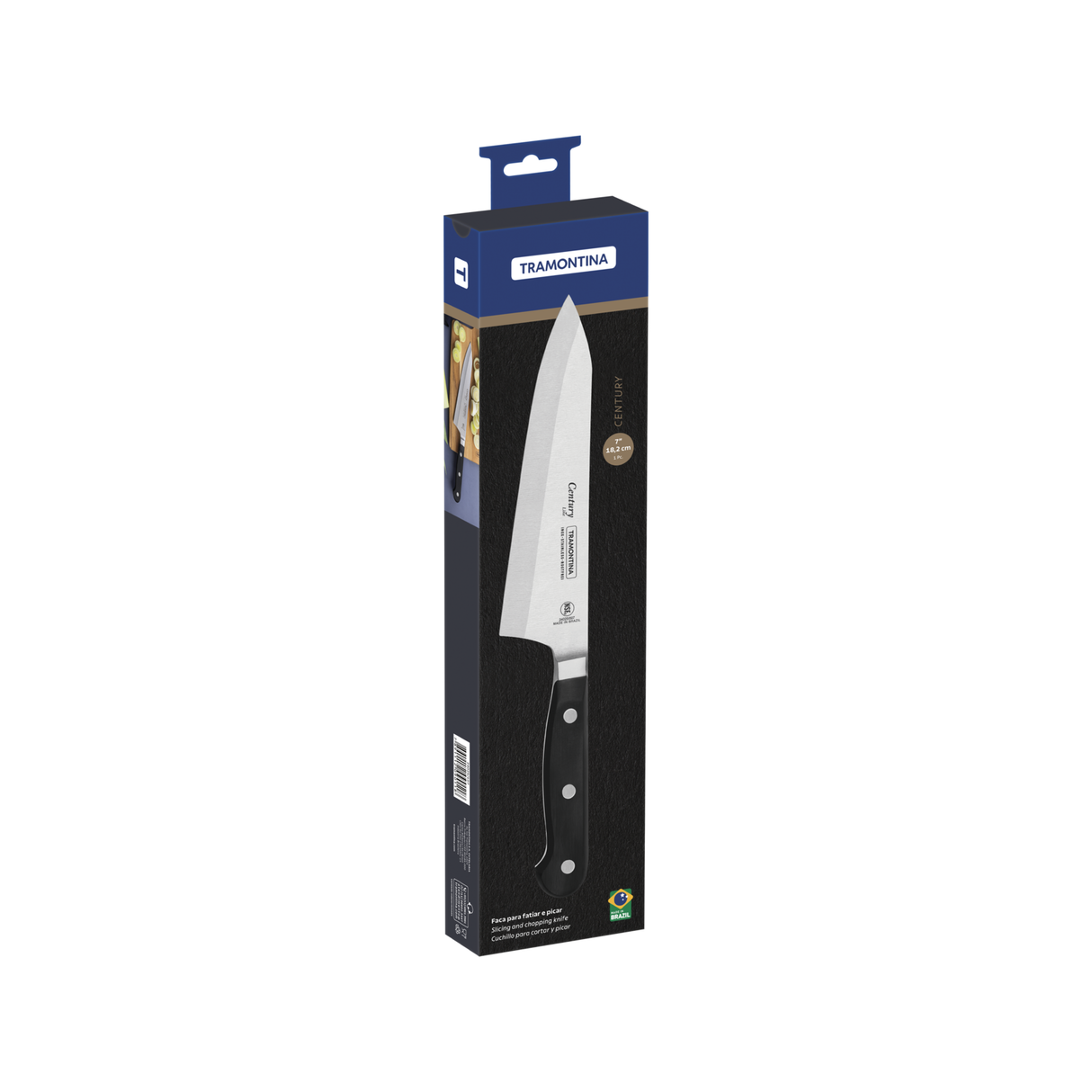 Tramontina Century 7" viilutus- ja hakkimisnuga