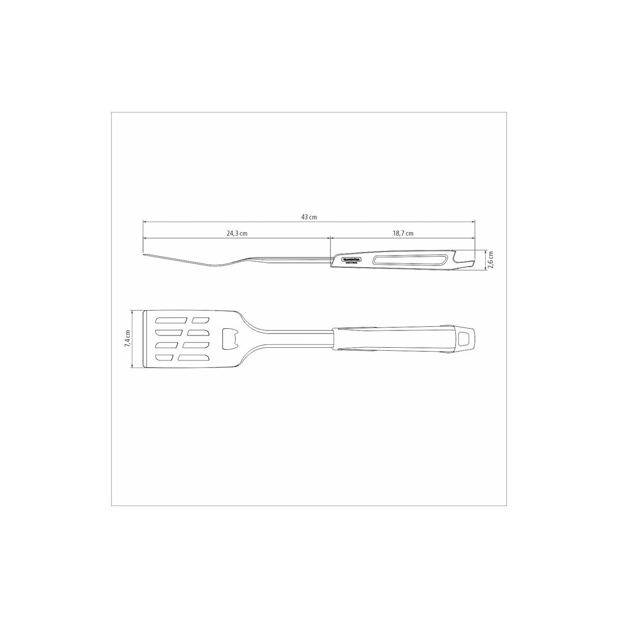 SPATULA CHURRASCO, BLACK