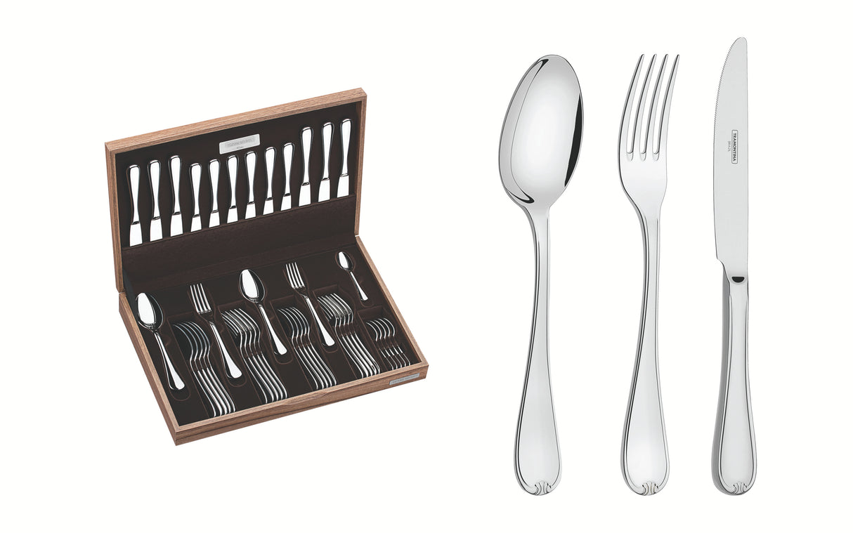 Tramontina nerūdijančio plieno stalo įrankių rinkinys Vicenza, 42 vnt.