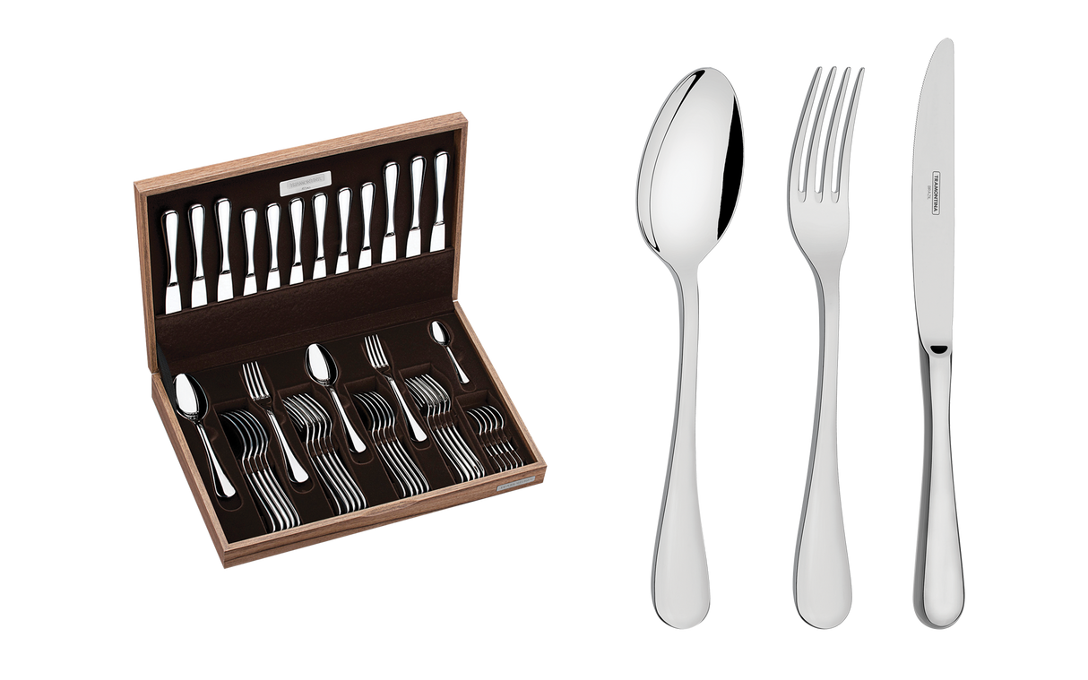 Tramontina stainless steel flatware set Classic 42 pcs