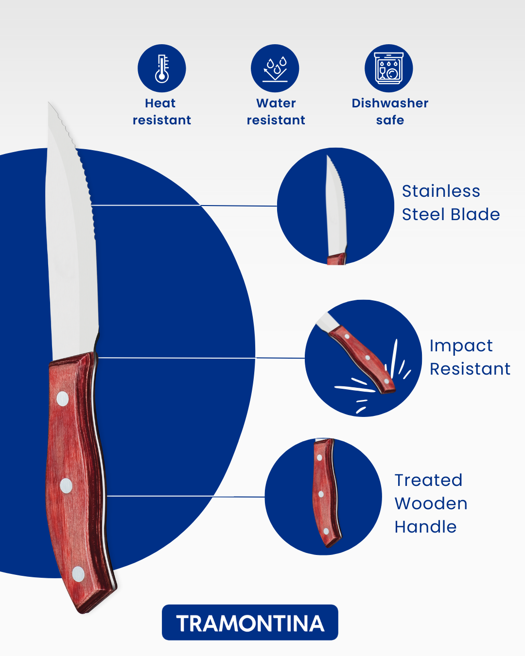 Tramontina POLYWOOD 6-osaline noakomplekt