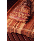 Barbecue Board With Handle & Groove in FSC teak wood with mineral oil finish 40x30 cm