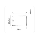 FSC CUTTING BOARD 34X23X1,8 TEAK WOOD