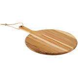 Provence Round Pizza Board in FSC Teak Wood measuring