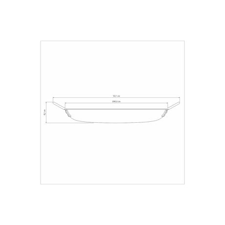 40CM ROUND GRIDDLE PAN CHURRASCO, BLACK