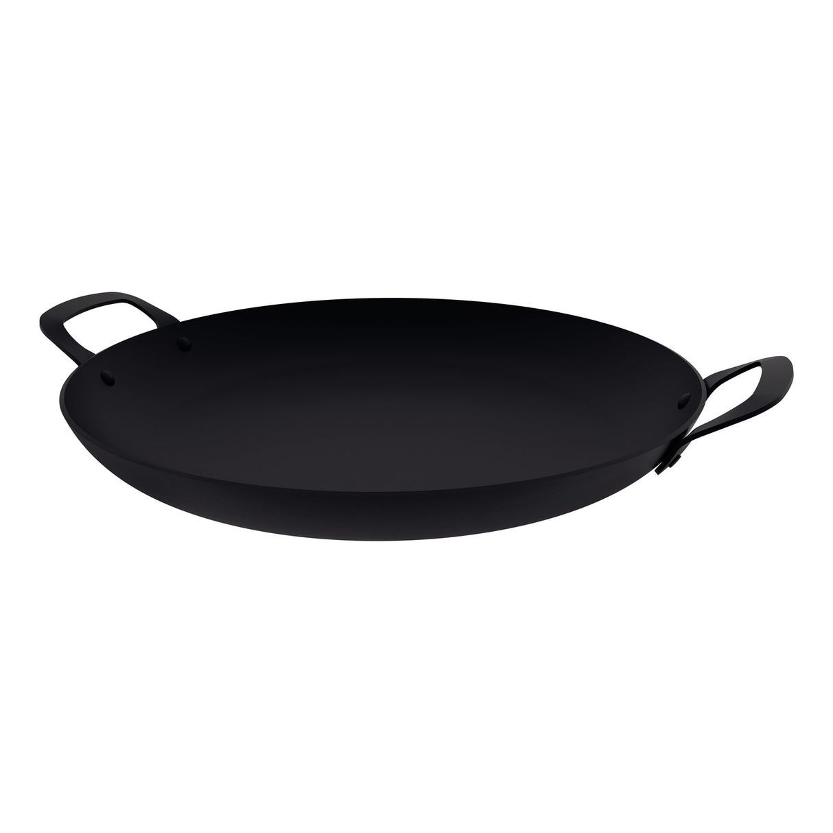 40CM ROUND GRIDDLE PAN CHURRASCO, BLACK