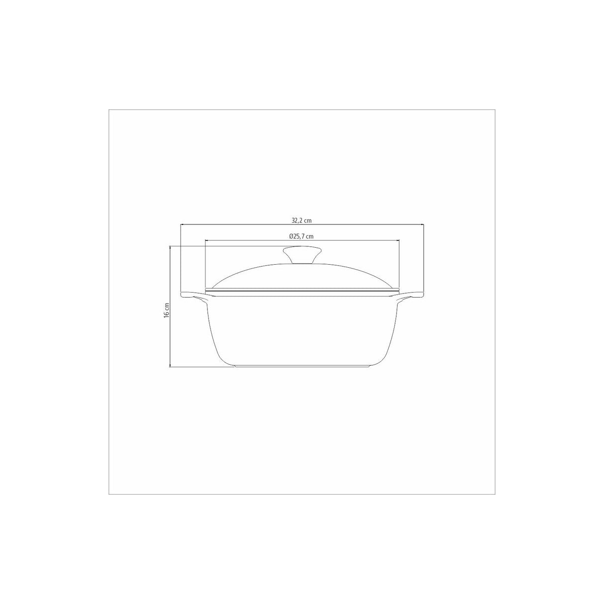 24CM 3.7L CASSEROLE LYON BLUE