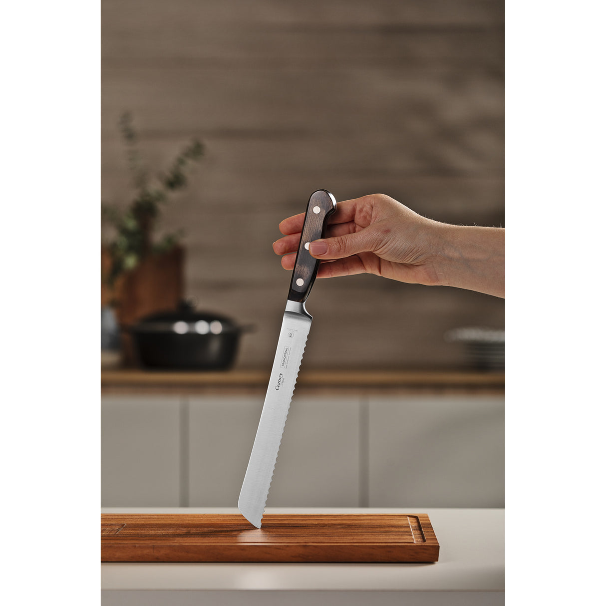 8'' BREAD KNIFE CENTURY WOOD