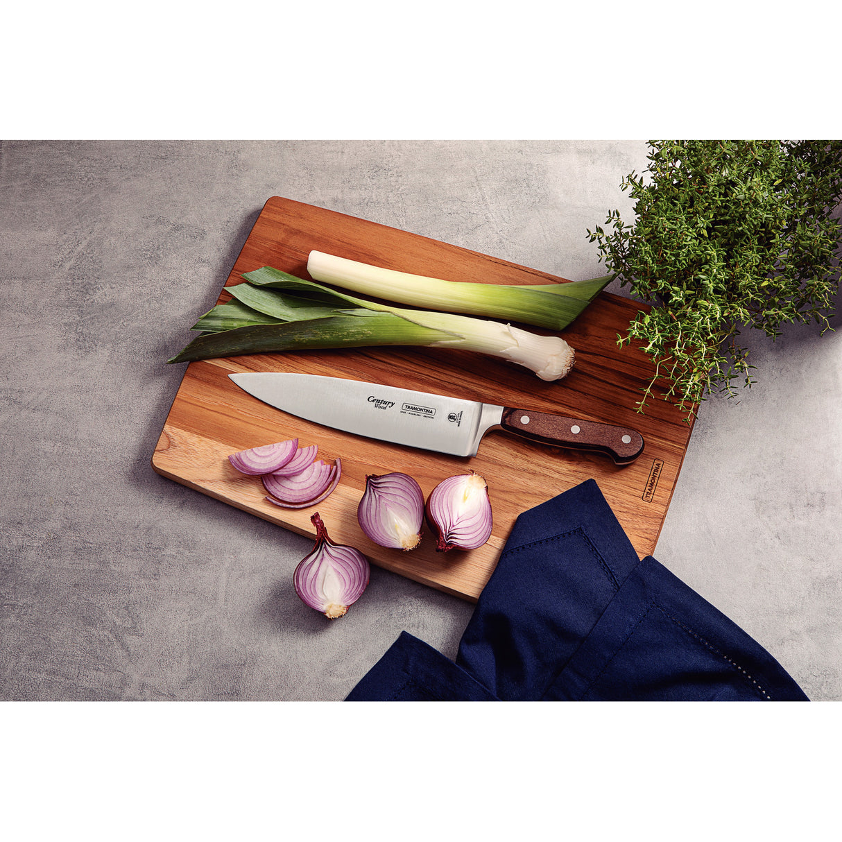8'' CHEF KNIFE CENTURY WOOD
