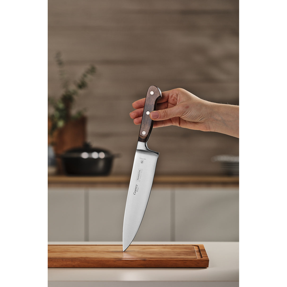 8'' CHEF KNIFE CENTURY WOOD