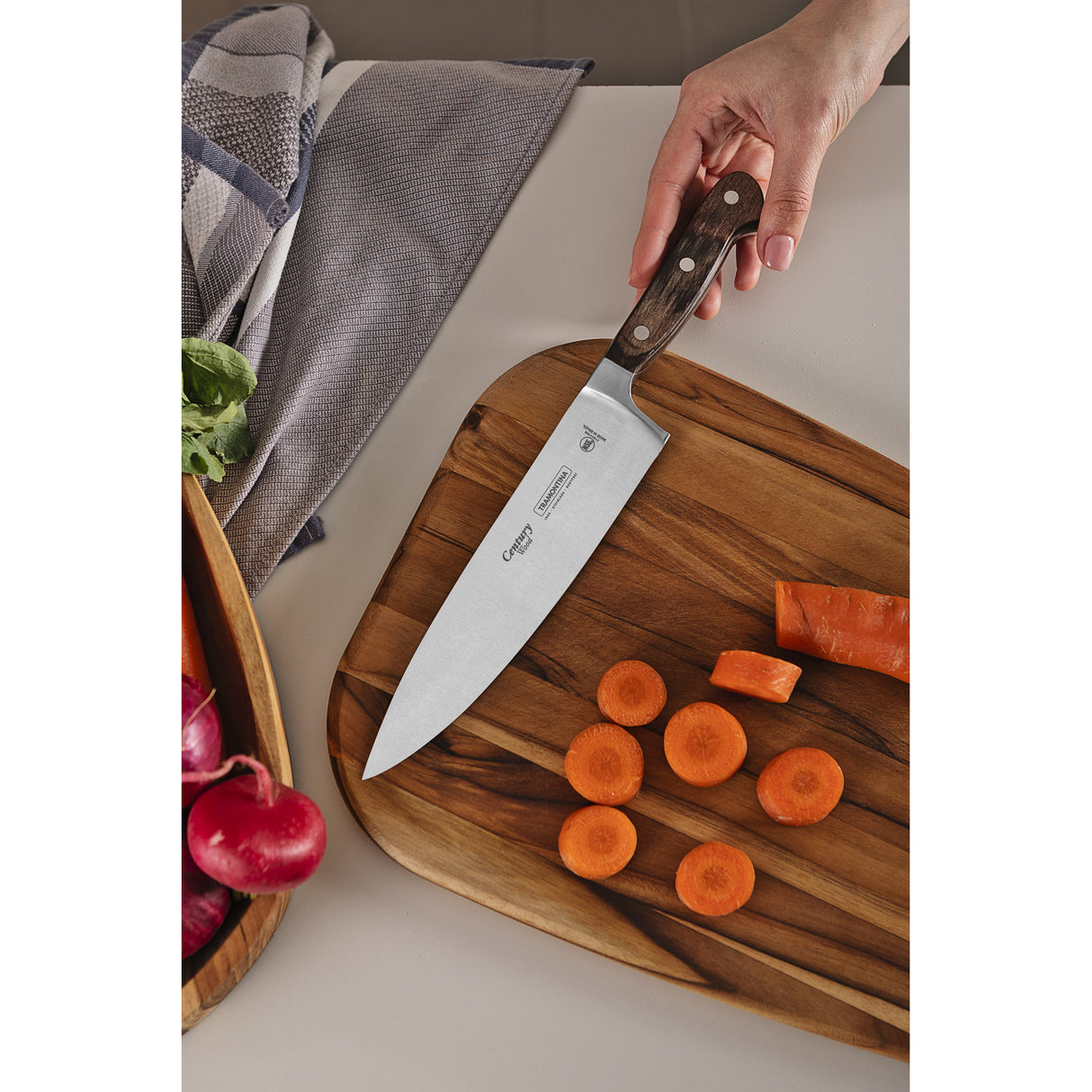 8'' CHEF KNIFE CENTURY WOOD