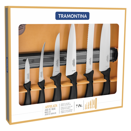 Tramontina Affilata 7-Piece Magnetic Rack and Knife Set