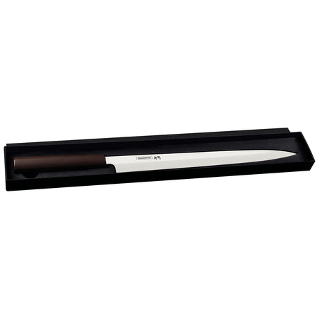    SUSHI YANAGIBA KNIFE 13'', brown handle
