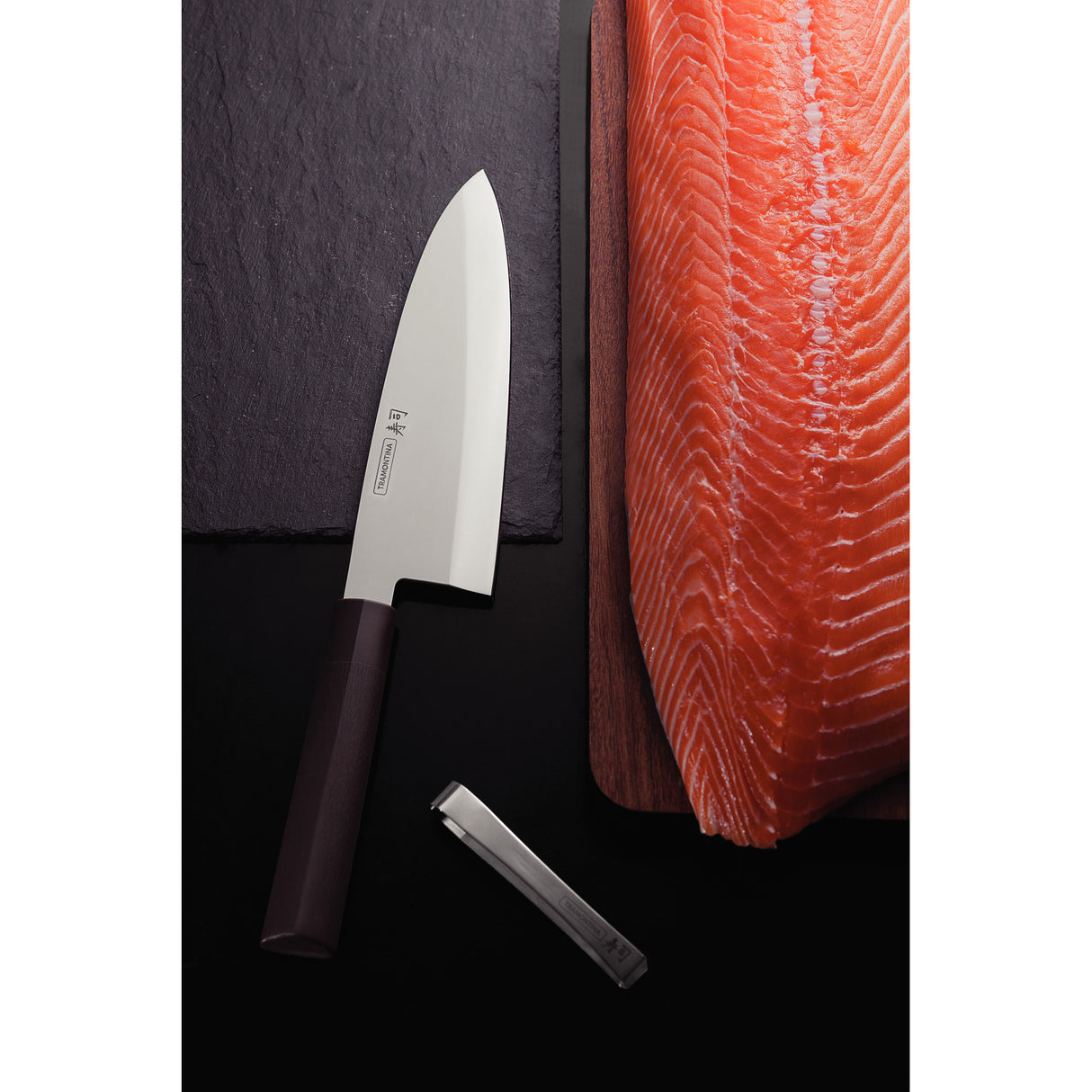 SUSHI DEBA KNIFE 8'', BROWN