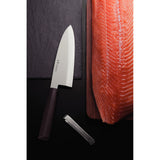 SUSHI DEBA KNIFE 8'', BROWN