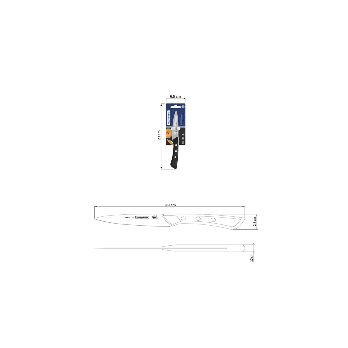 SOLUTTA 4'' vegetable and fruit knife