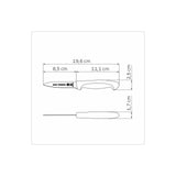 3 VEGETABLE AND FRUIT KNIFE PROFESSIONAL MAST | GREY