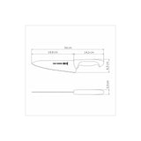 8 MEAT KNIFE PROFESSIONAL MASTER | GREY