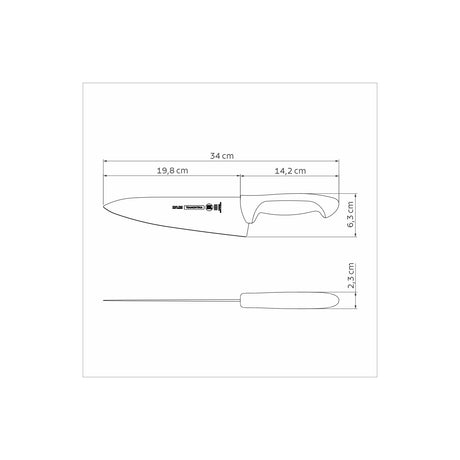 8 MEAT KNIFE PROFESSIONAL MASTER | GREY