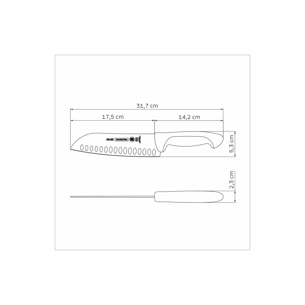 7 COOKS KNIFE PROFESSIONAL MASTER | GREY