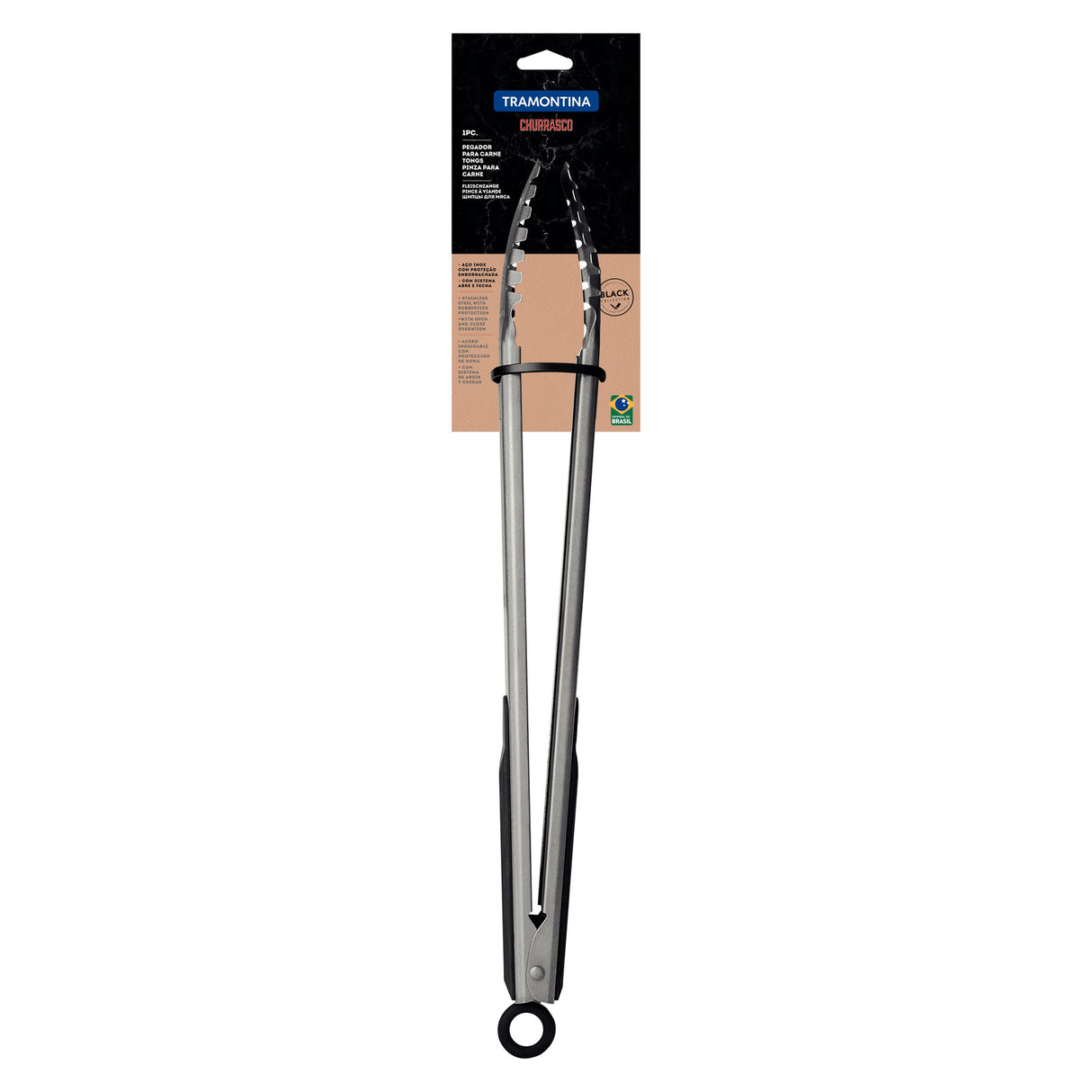 MEAT TONG CHURRASCO, BLACK
