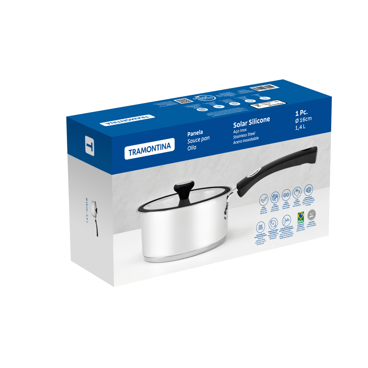 SOLAR SILICONE 16cm saucepan 1.4L