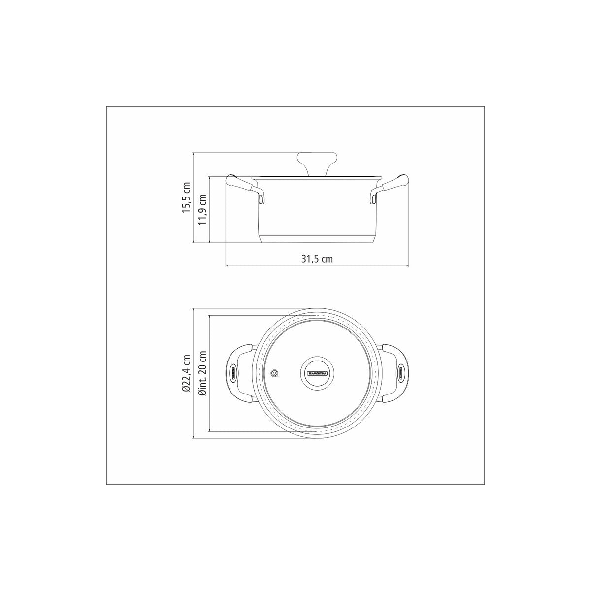 SOLAR SILICONE 20cm deep casserole, 3.6l