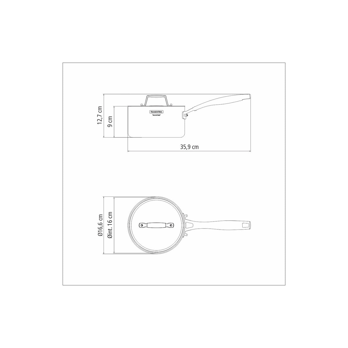 16CM SAUCE PAN GRANO, 1.7 l