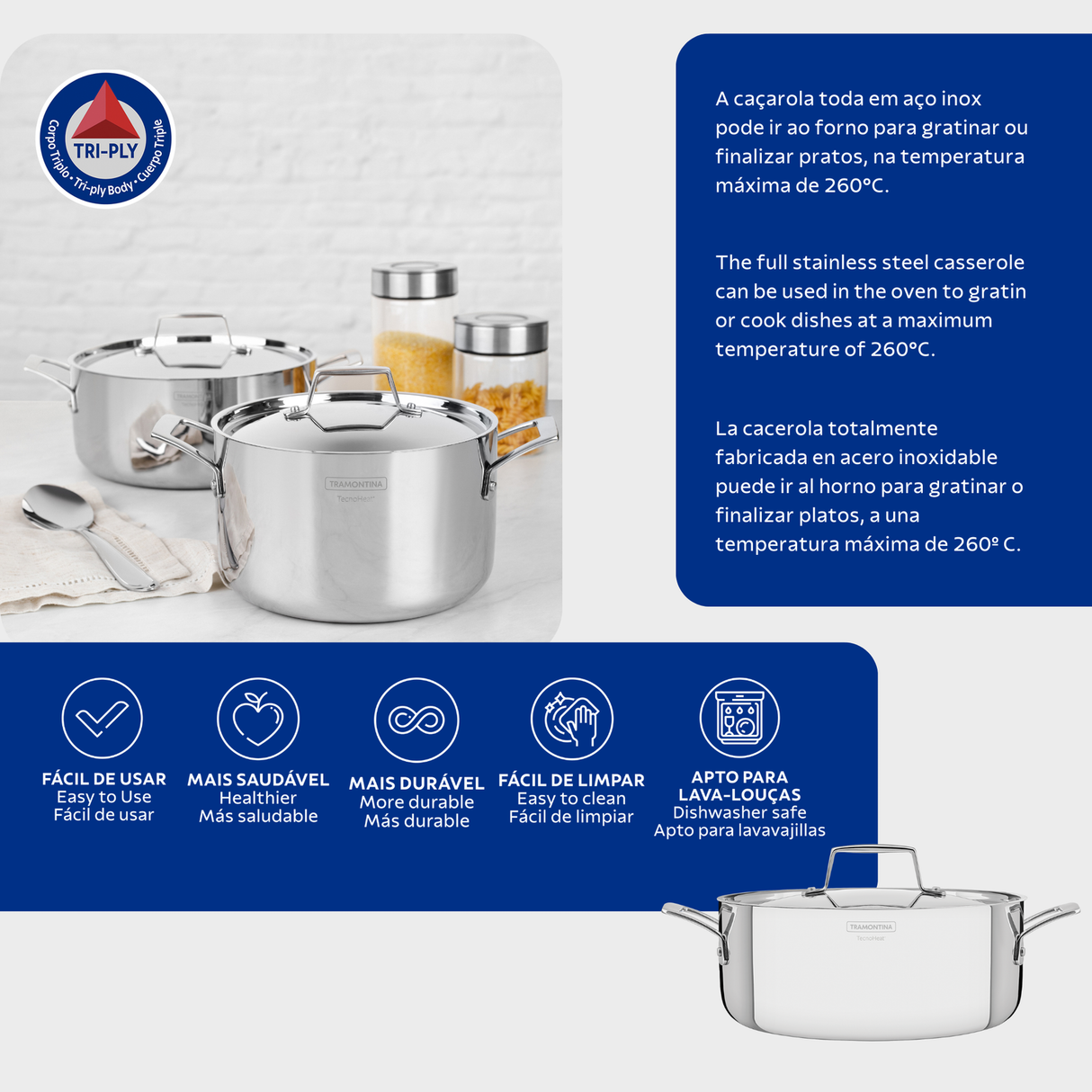 24CM DEEP CASSEROLE GRANO
