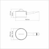 Professional, 14 cm 1.1 L stainless steel saucepan