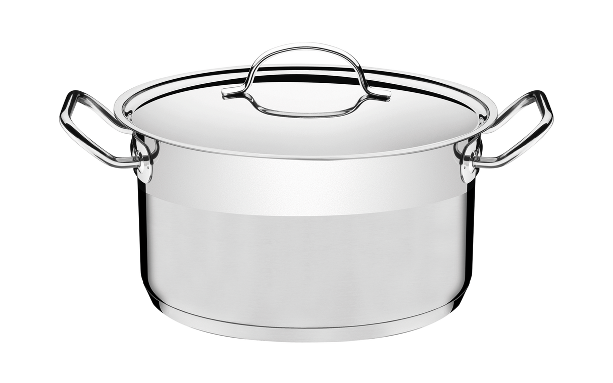 Professional, 24 cm 6.1 L stainless steel deep casserole