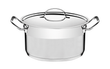 Professional, 24 cm 6.1 L stainless steel deep casserole