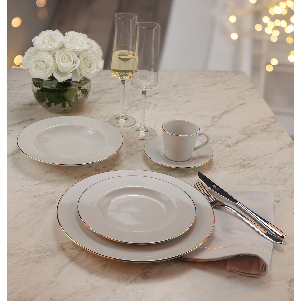 ELISA 20 pcs dinnerware porcelain set